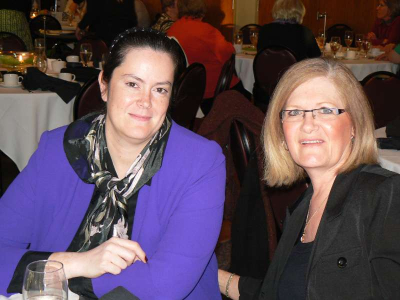 Volunteer Karin Theron and her friend Gerda