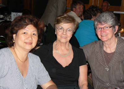 TLC Board Chair, Elaine Komaromi (right), and guests