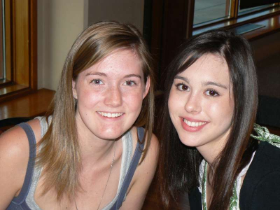 TLC volunteer Jessie Drover and Kristen Armbruster  