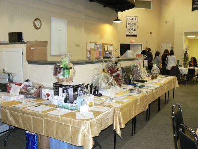 Silent Auction tables