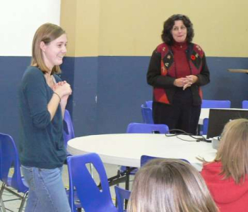 Jessie and Anne share important information with the girls